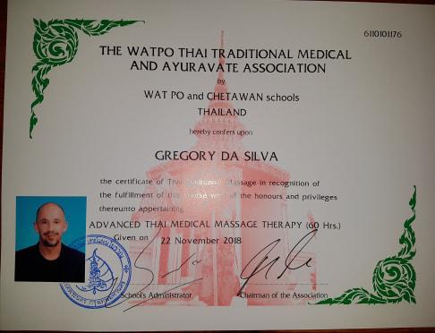 Certificat Massage Thaï Médical (Bangkok Thaïlande) non proposé